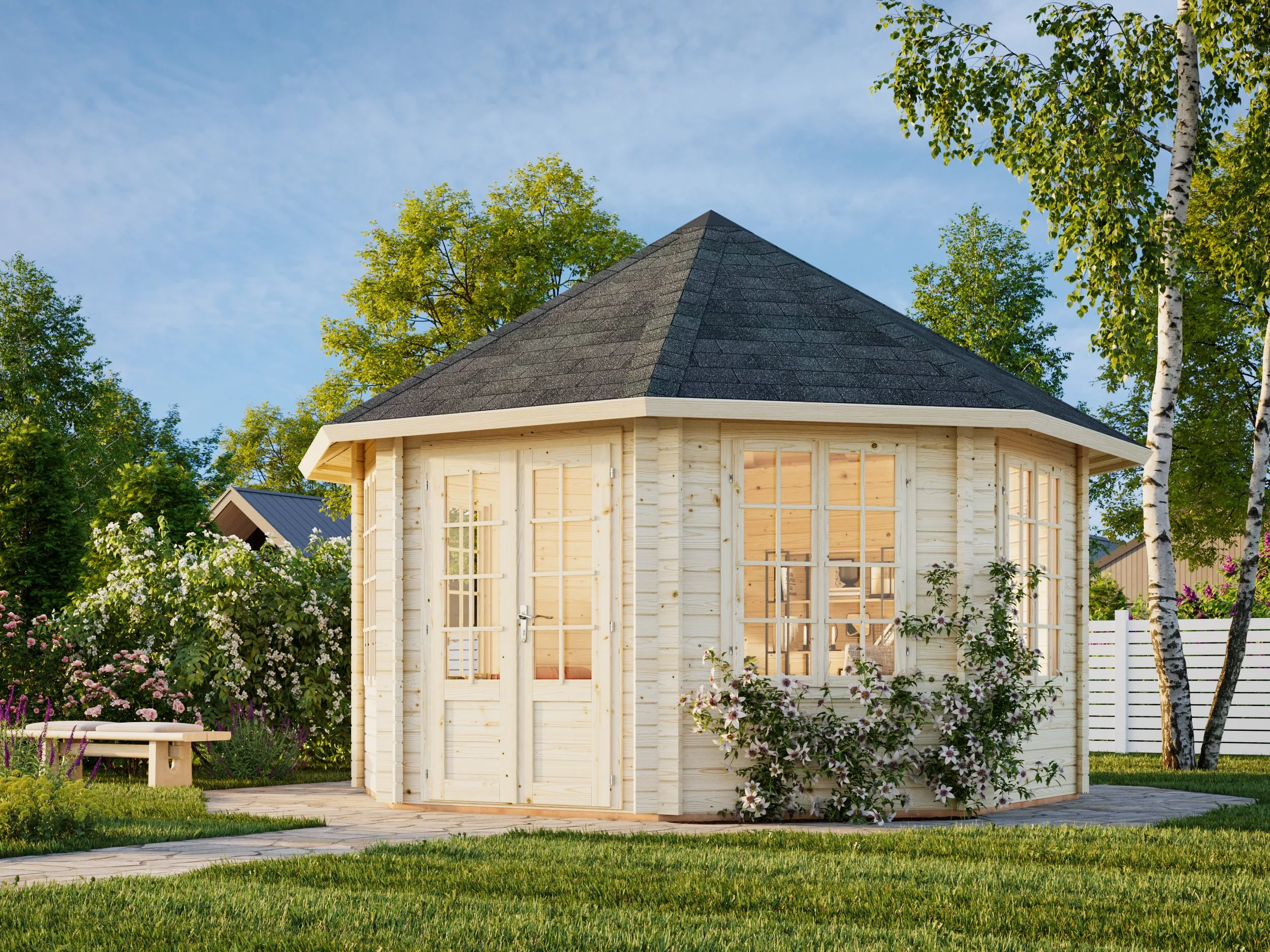 Gartenpavillon Hanna 2 ISO / 14,1m²
