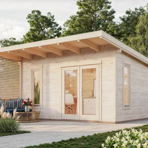 Gartenhaus Grace 4 ISO Premium aus Leimholz / 14,5m²