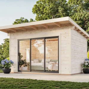 Gartenhaus Grace 5 ISO Premium aus Leimholz Slide Plus / 11,2 m²