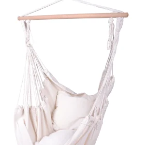 Hängesessel Tobago mit zwei Kissen, beige