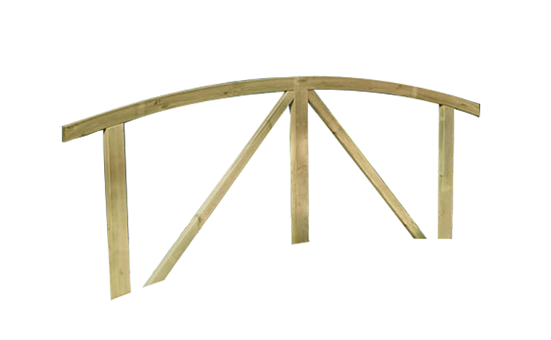 Handlauf für Gartenteichbrücke 240 cm