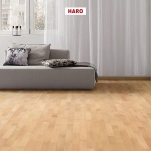 56 m² HARO Klick Parkettboden Buche hell
