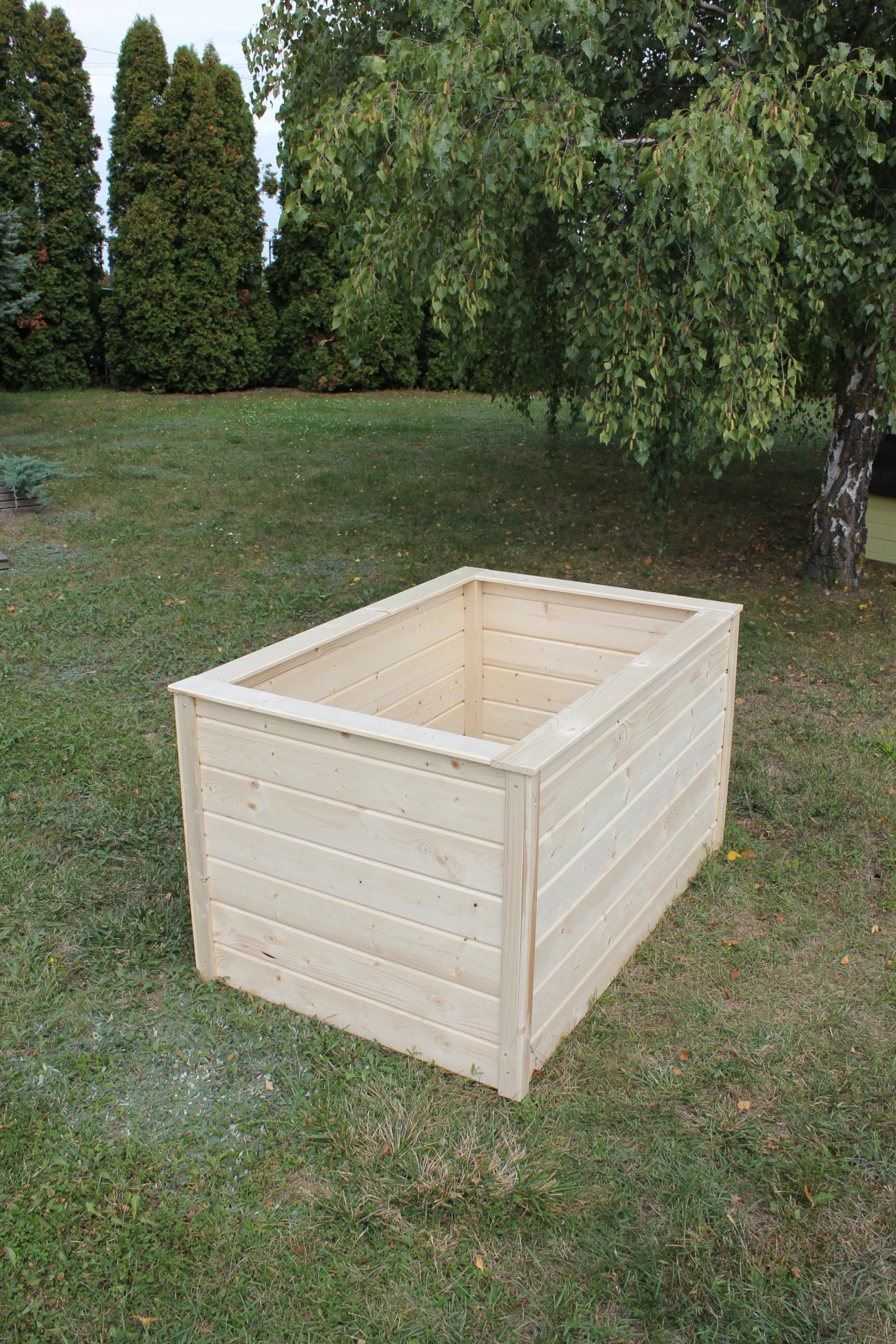 28 mm Blockbohlen-Hochbeet WESTERWALD 2 (Frühbeet / Kräuterbeet / Gemüsebeet aus Holz)