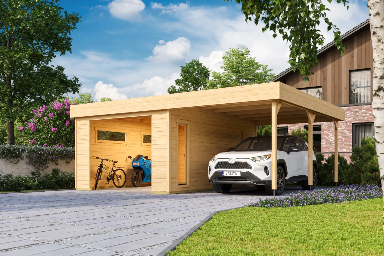 Holzgarage + Carport Bahamas