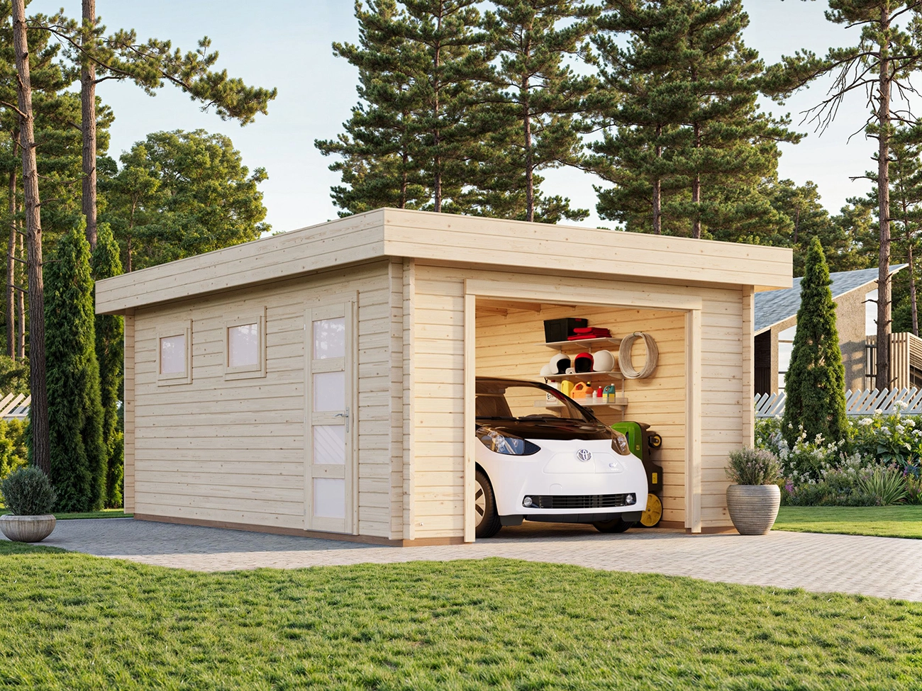 Holzgarage Rasmus / 19,0 m²