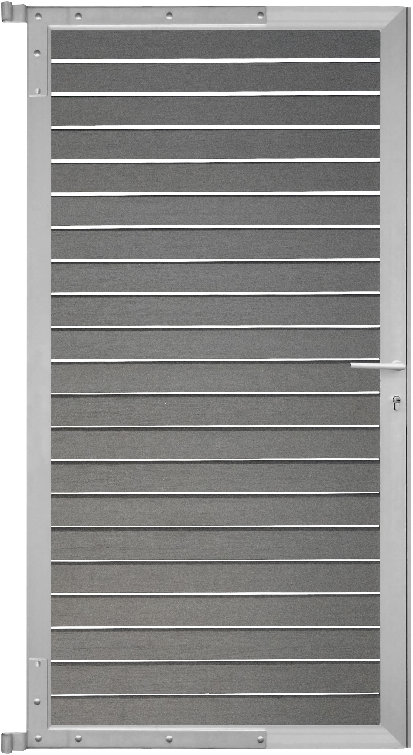 WPC Steckzaun Tor KOPENHAGEN 90x175 cm | V-Line