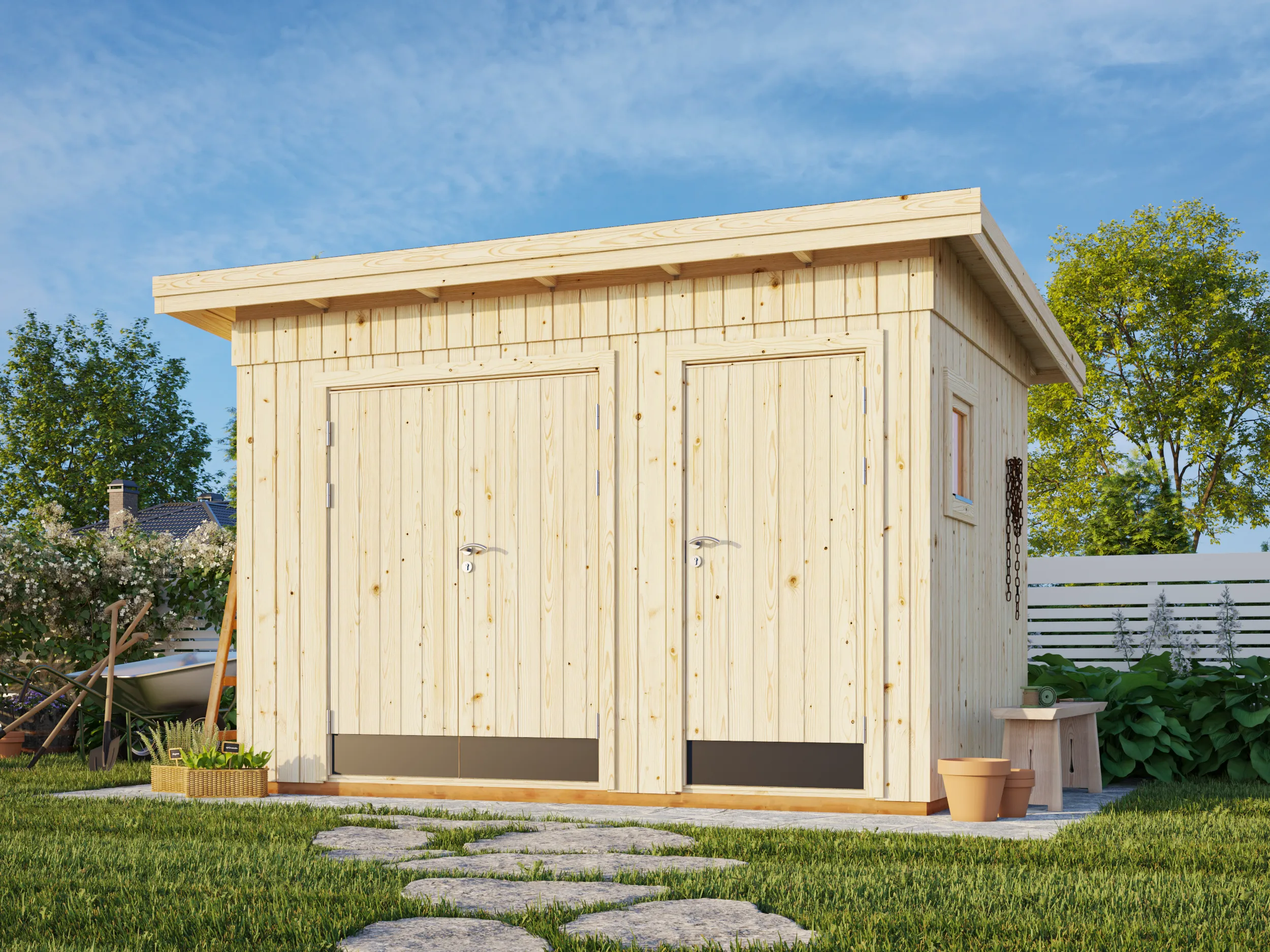 2-Raum-Gartenhaus Kalle 1 / 6,6m²