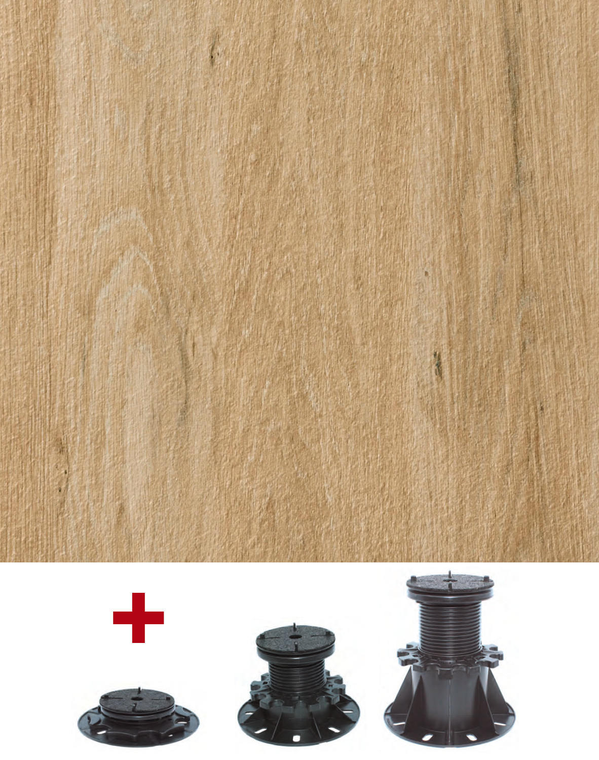 Komplettset MIT STELZLAGERN Feinsteinzeug-Terrassenplatten BALAU Natural