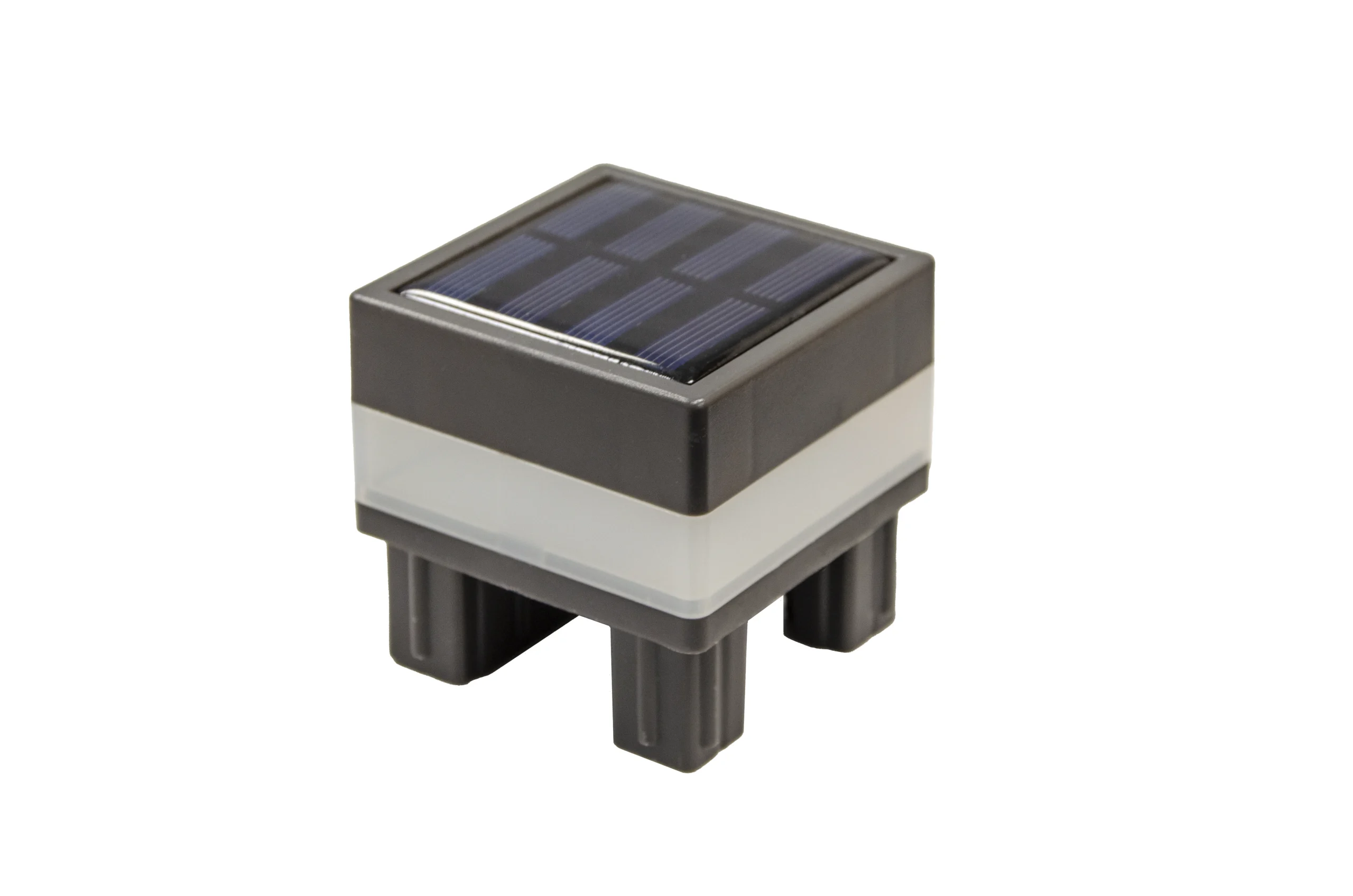 LED-Solarleuchte für Alumium-Pfosten - 6,8 x 6,8 cm | E-Line