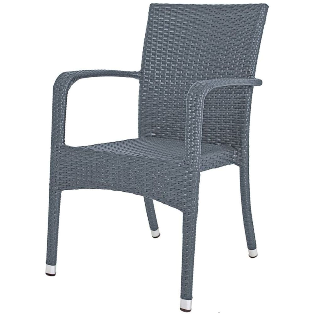 Stapelstuhl London Grau, 2er Set