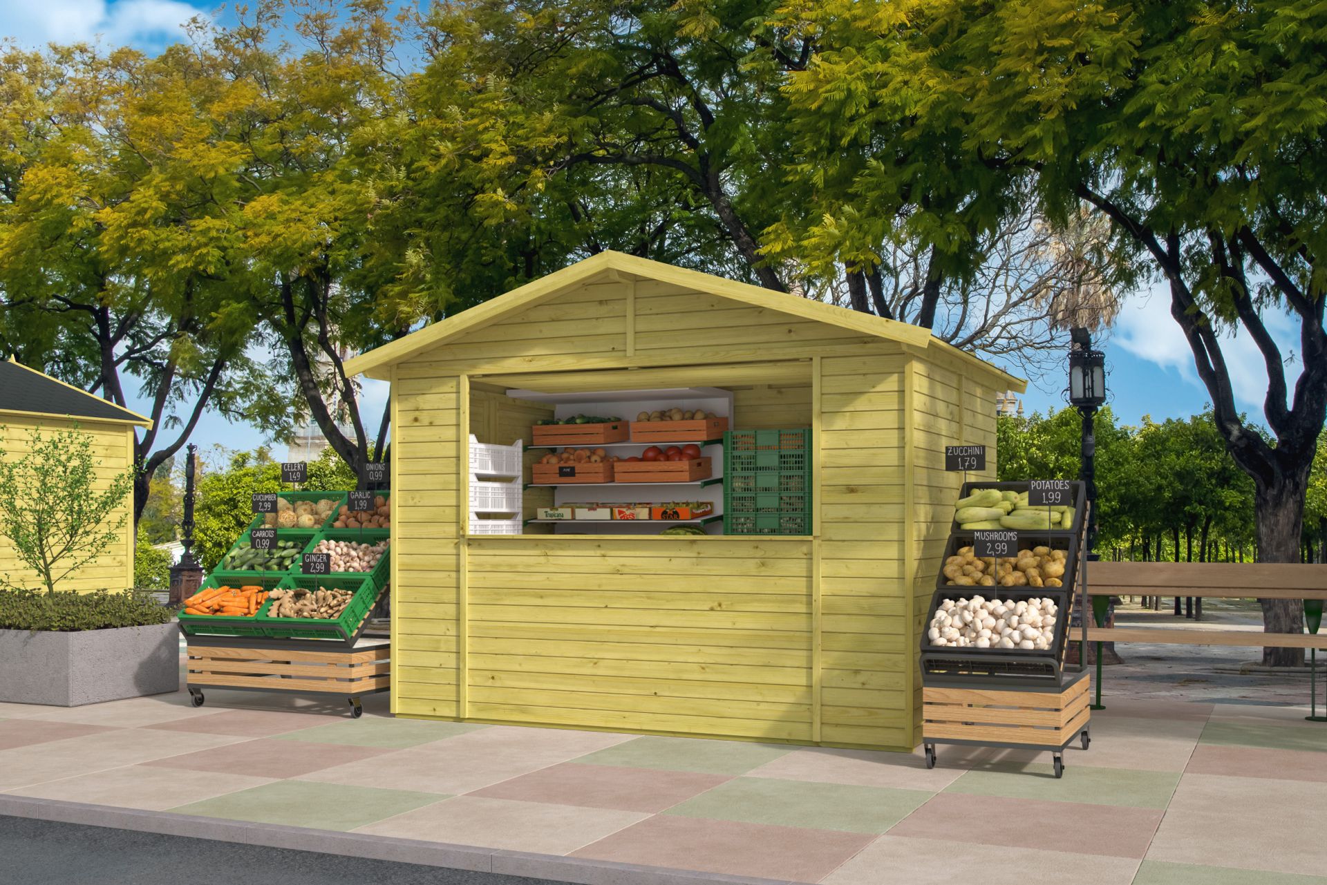 Verkaufsladen Dancer / Marktstand / Verkaufsstand Kiosk