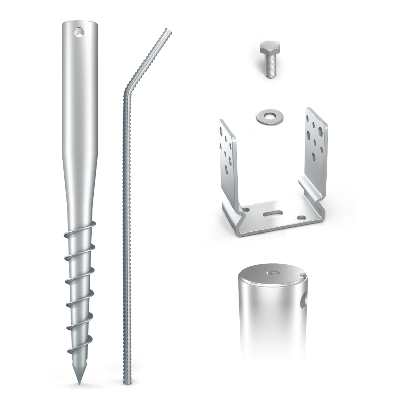 6er-Set U-Schraubfundament 71 mm MAXERIO®