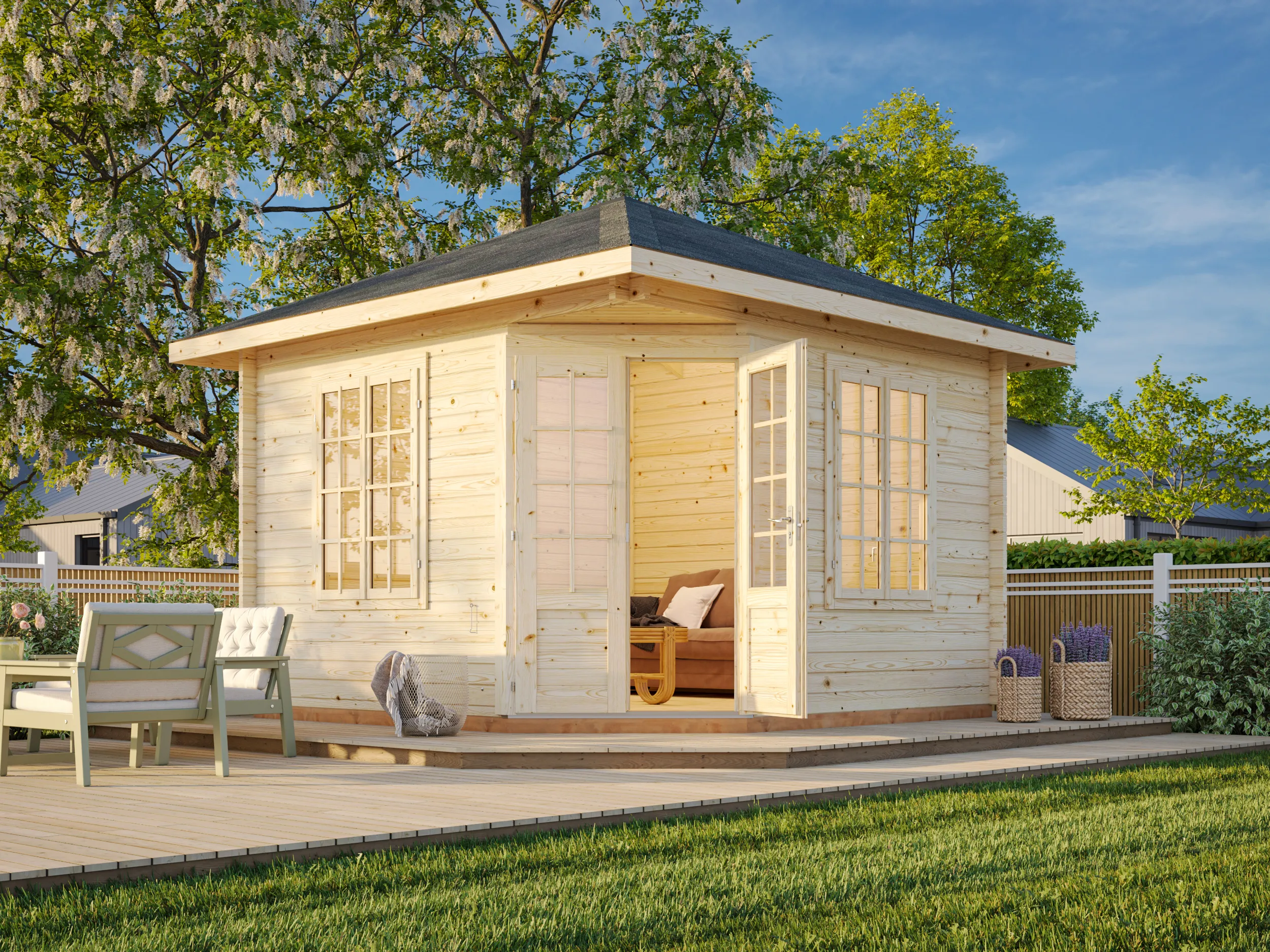 5-Eck-Gartenpavillon Melanie 2 ISO / 9,9m²