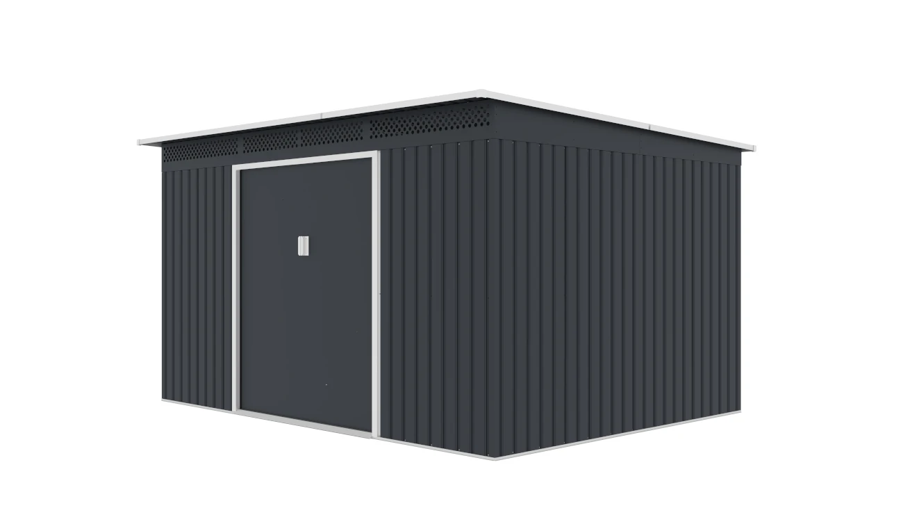 Metall-Gartenhaus Hannover mit Pultdach