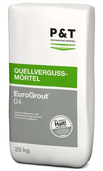 P&T EuroGrout 04 Vergussmörtel Körnung 0-4 mm 25 kg