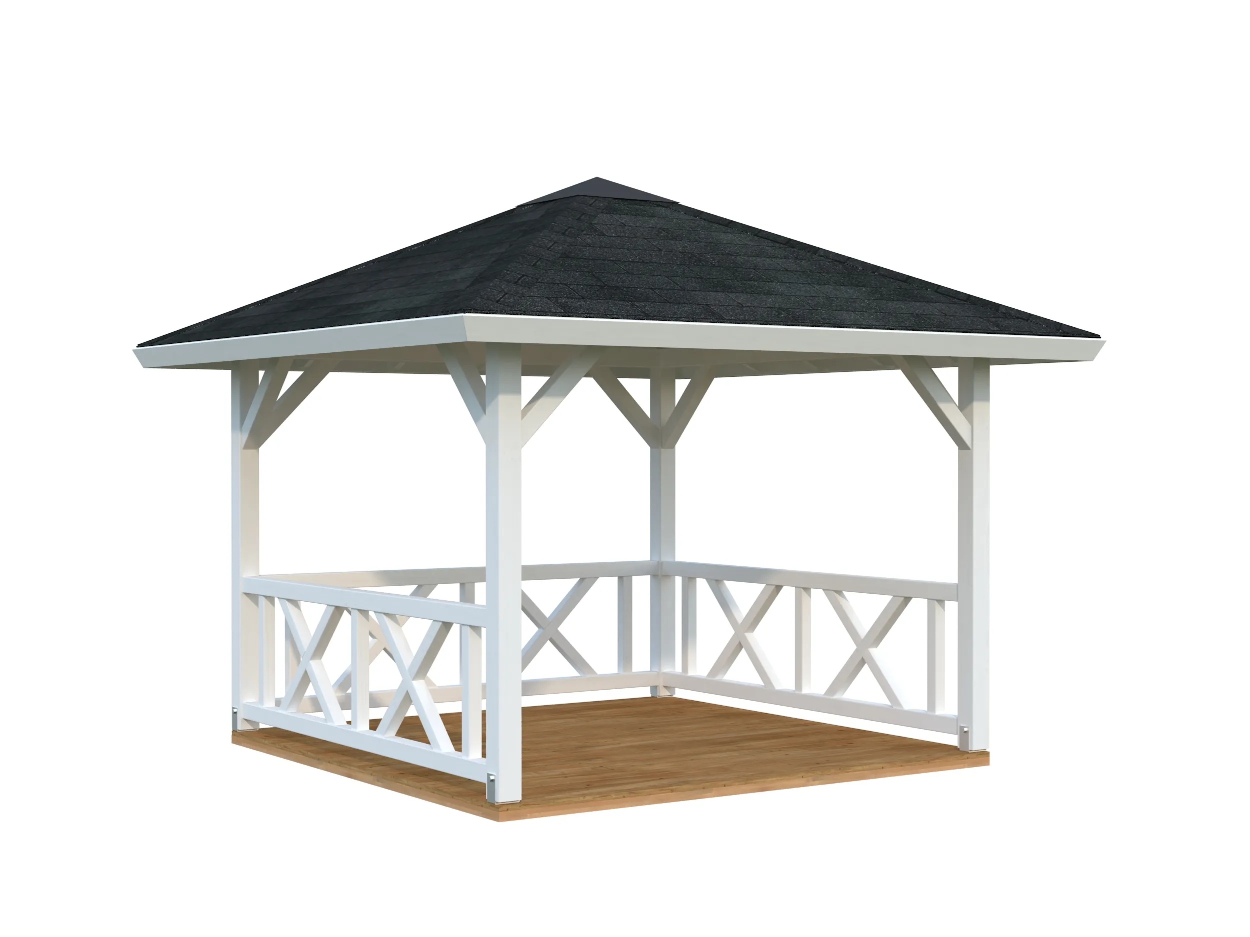 4-Eck-Gartenpavillon Betty 2 / 9,0m²