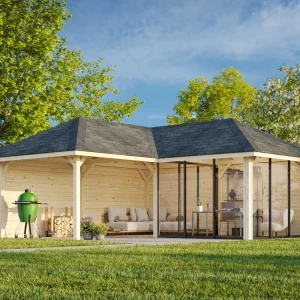 Pavillon Bianca 24,9 m² SET Slide 212 / 512 Connect