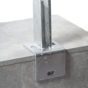 Pfostenträger L-Steine für Doppelstabmatten-Pfosten 40×60 mm