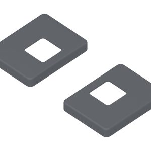 2er Set Pfostenträger-Abdeckung für Aluminium-TOR-Pfosten 2er Set Pfostenträger-Abdeckung für Aluminium-TOR-Pfosten