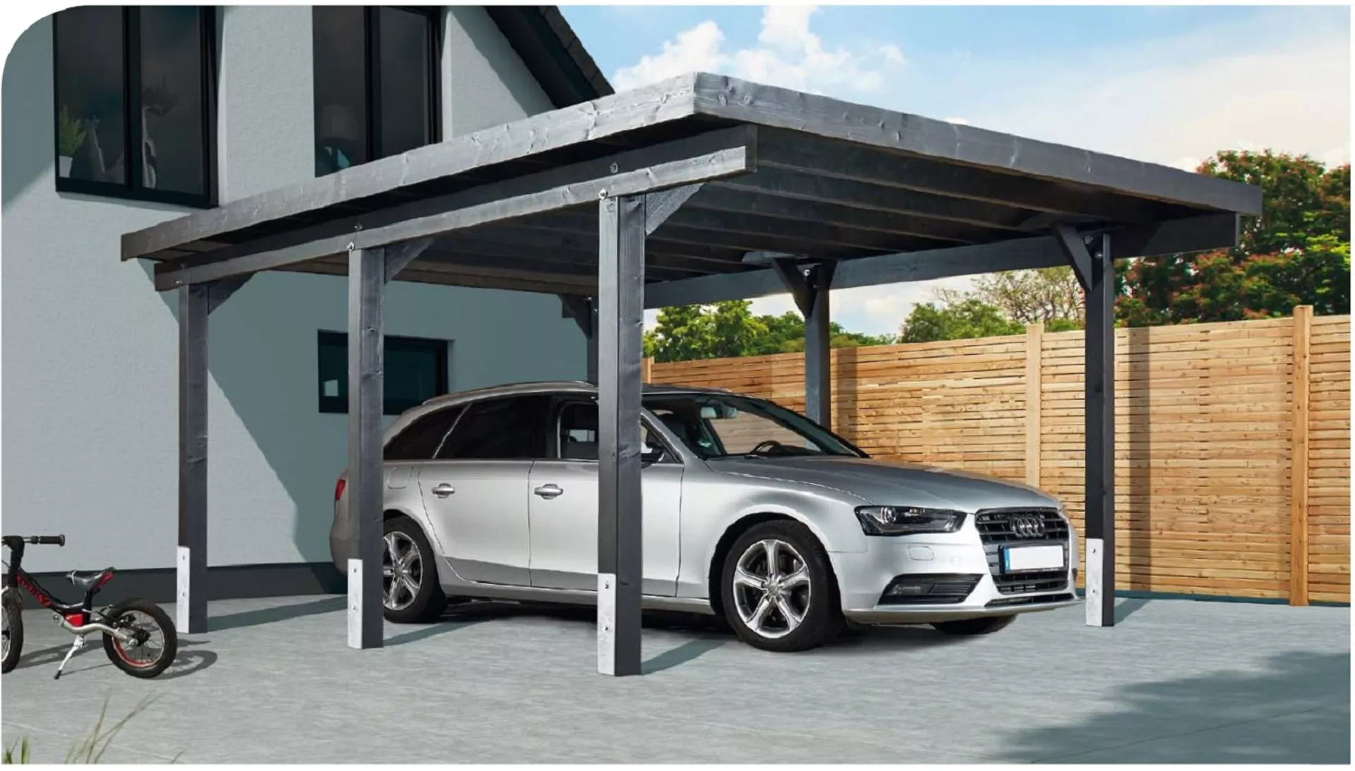 Geräteraum zu Einzelcarport Rügen 2