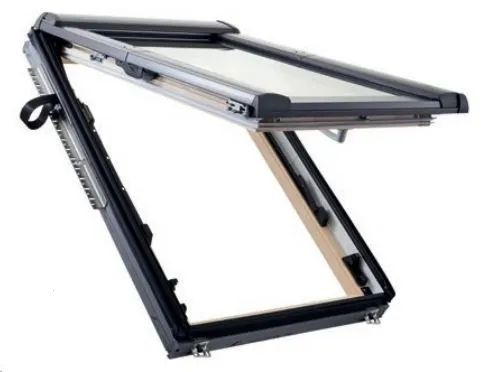 Roto Designo R8 Klapp-Schwingfenster 3fach Comfort Holz AL