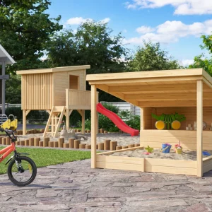 Spielhaus Pippi 2 mit Sandkasten