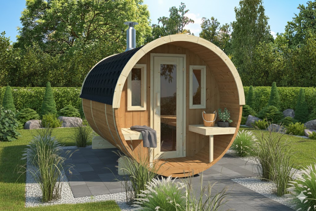 Saunafass Westerwald 300 Thermoholz