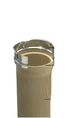 Schiedel Absolut 18-16 Profilrohr 18 cm Durchmesser Höhe 133 cm