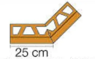 Schlüter Bara RK/E Außenecke 135° pastellgrau E135/RK65