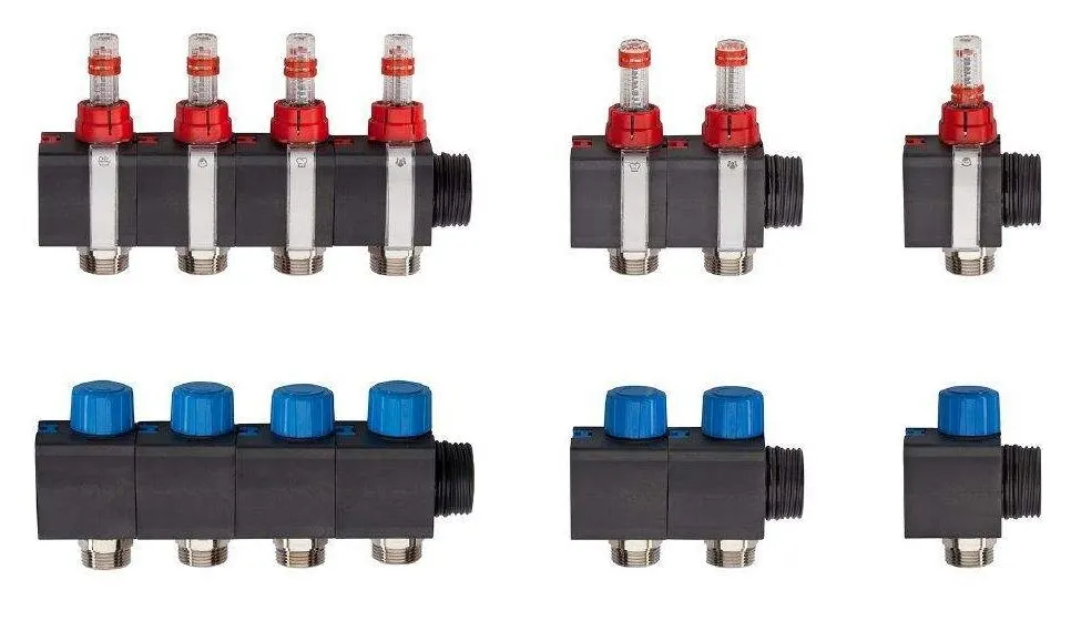 Schlüter Bekotec Therm HVP Vor- und Rücklaufmodule für Kunststoff-Verteiler
