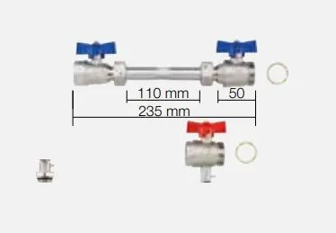 Schlüter Bekotec Therm PW Platzhalter-Set für Wärmemengenzähler horizontal