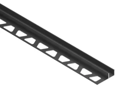 Schlüter DECO-SG-AC Dekorprofil Alu Breite 12 mm graphitschwarz matt 2,5 m