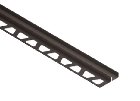 Schlüter DECO-SG-TS Dekorprofil Breite 12 mm Alu strukturbeschichtet bronze 2,5 m