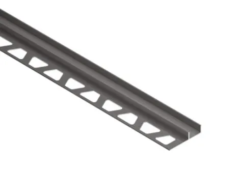 Schlüter DECO-SG-TS Dekorprofil Breite 12 mm Alu strukturbeschichtet dunkelanthrazit 2,5 m