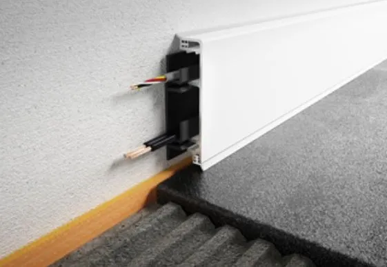 Schlüter Designbase-CQ/SG Schattenfugen Winkelprofil Alu farbig beschichtet brillantweiß 2,5 m