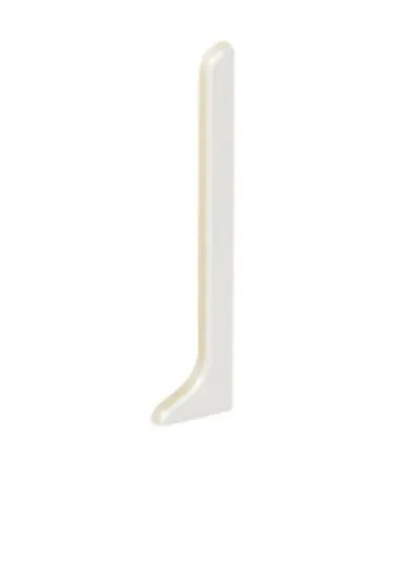 Schlüter Designbase-SL/EK Endkappe links Alu farbig beschichtet brillantweiß