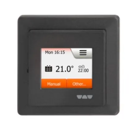 Schlüter Ditra HEAT-E-R Touchscreen Temperaturregler mit 2 Fernfühlern dunkelanthrazit