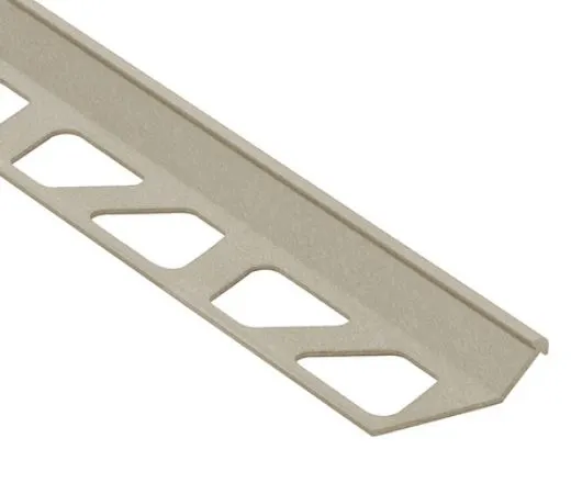 Schlüter Finec TSC Abschlussprofil 2,5 m Alu strukturbeschichtet creme