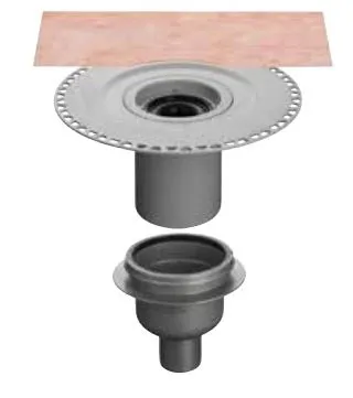 Schlüter Kerdi Drain Bodenablauf Set DN 50 vertikal mit Geruchsverschluss