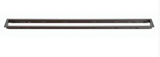 Schlüter Kerdi Line A Duschrinne Solid Rahmen 19 mm V4A strukturbeschichtet bronze