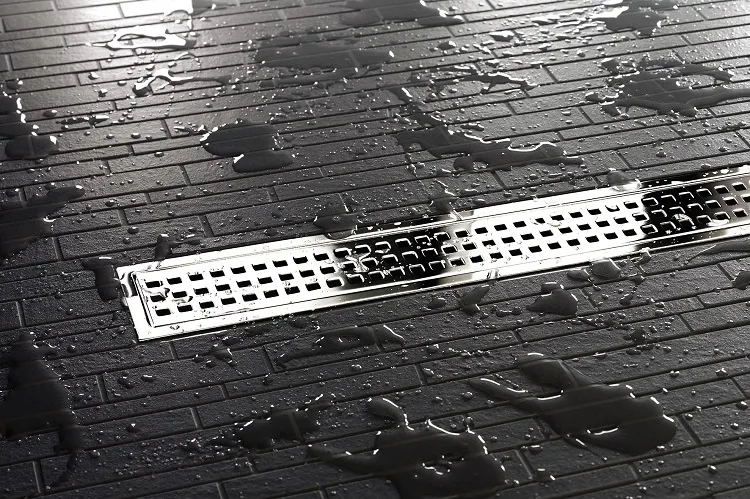 Schlüter Kerdi Line B Duschrinne Designrost B Rahmen 19 mm hochglanzpoliert