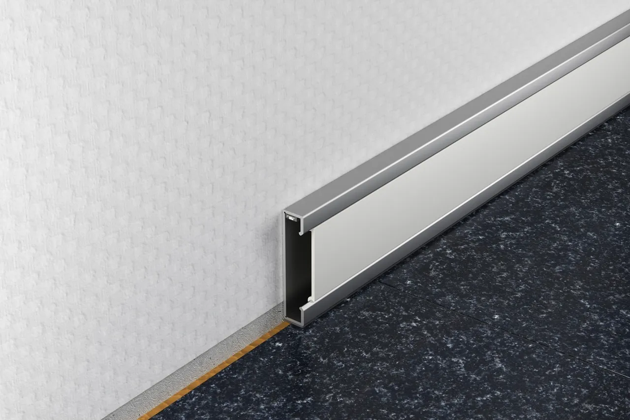 Schlüter Liprotec Designbase QD Alu gebürstet eloxiert 2,5 m