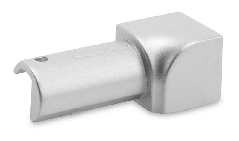 Schlüter Rondec ATGB Innenecke 90° Alu titan gebürstet eloxiert Imitat Druckguss