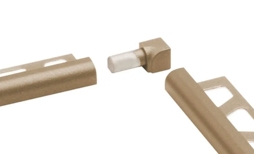 Schlüter Rondec TSOB Innenecke 90° Alu toskana bronze strukturbeschichtet