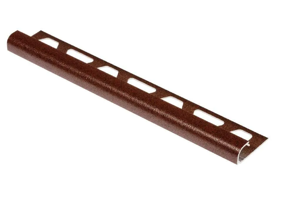 Schlüter Rondec TSR Alu Fliesenschiene 2,5 m rostbraun strukturbeschichtet
