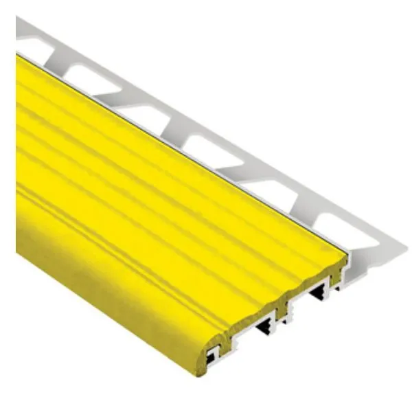 Schlüter Trep B Alu Treppenprofil breit 1,5 m citrusgelb 52 mm breit