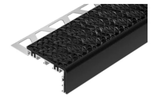 Schlüter Trep V 60 Treppenprofil graphitschwarz Länge 1,5 m
