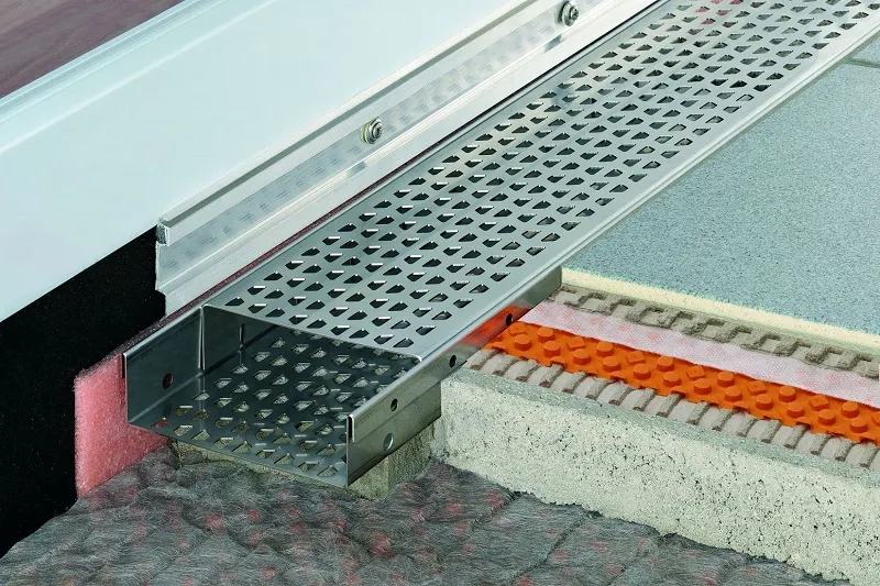 Schlüter Troba-Line TL Edelstahl Drainagerinne gelocht B=160 mm, 1 m Länge