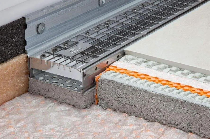 Schlüter Troba Line TLR E Drainagerinne gelocht B=160 mm, 1,5 m Länge