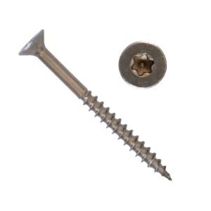 80 Stück Edelstahl Schrauben V2A  4,5×50 mm Torx + Bit